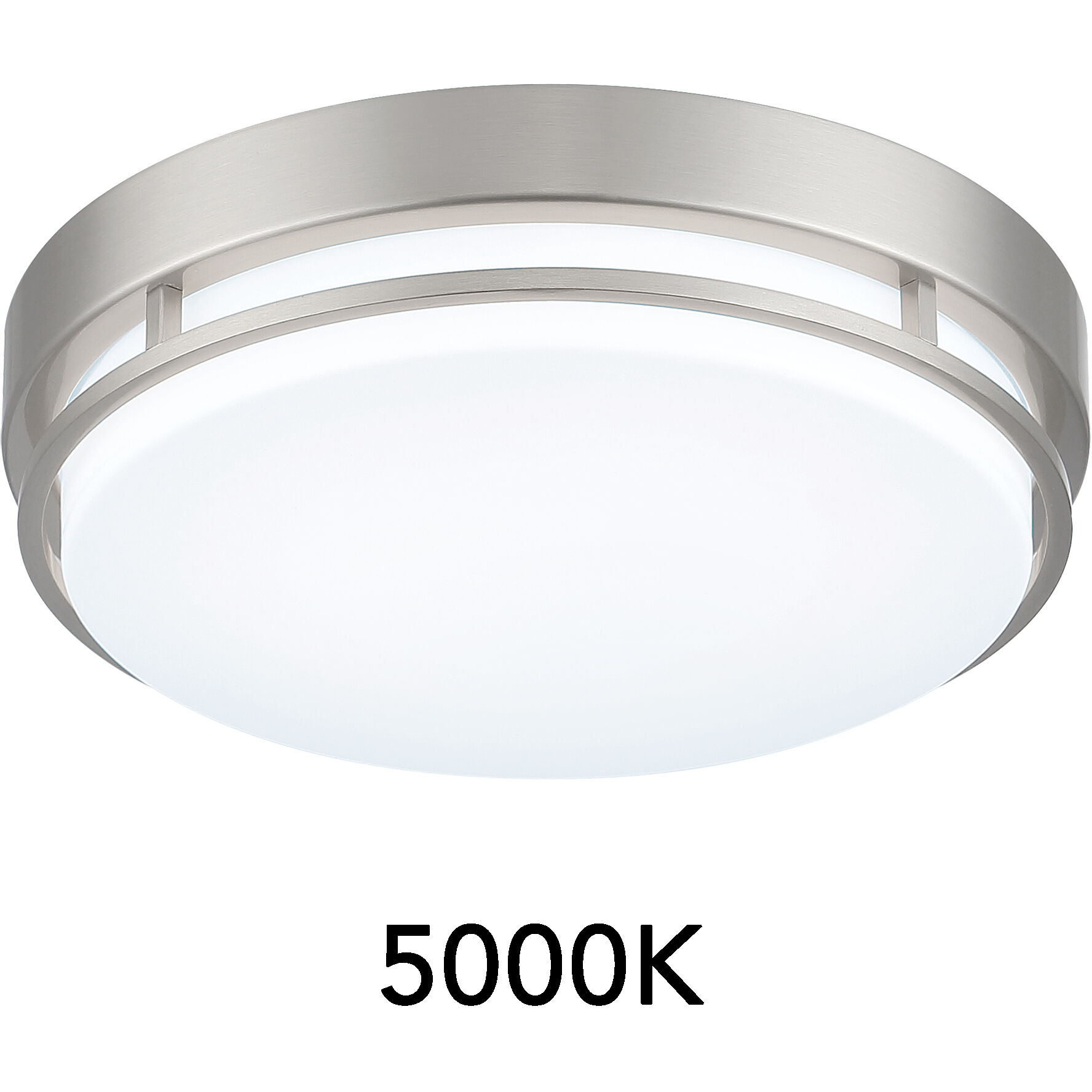 EnviroLite LED 10 inch Brushed Nickel Flush Mount Ceiling Light
